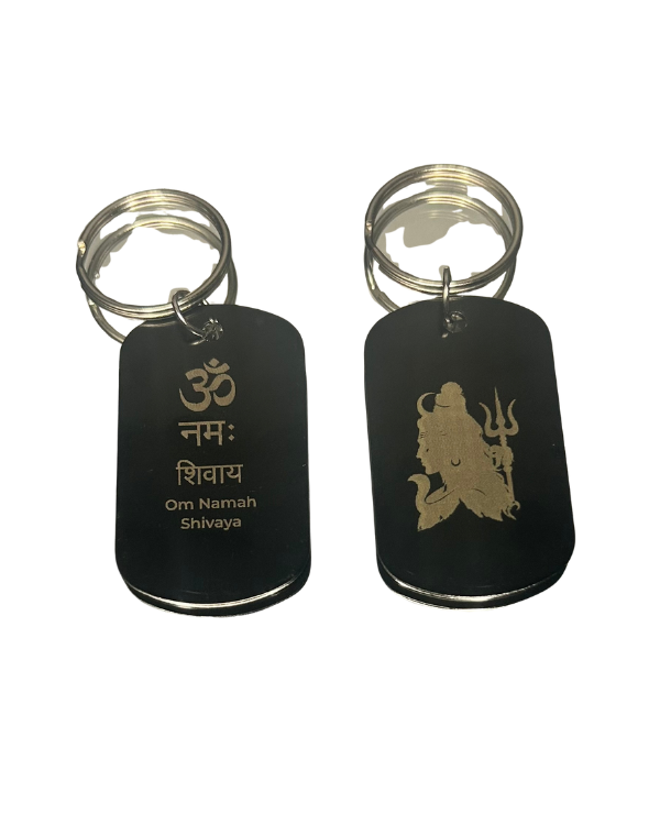 Om Namah Shivaya Keychain – Profile View