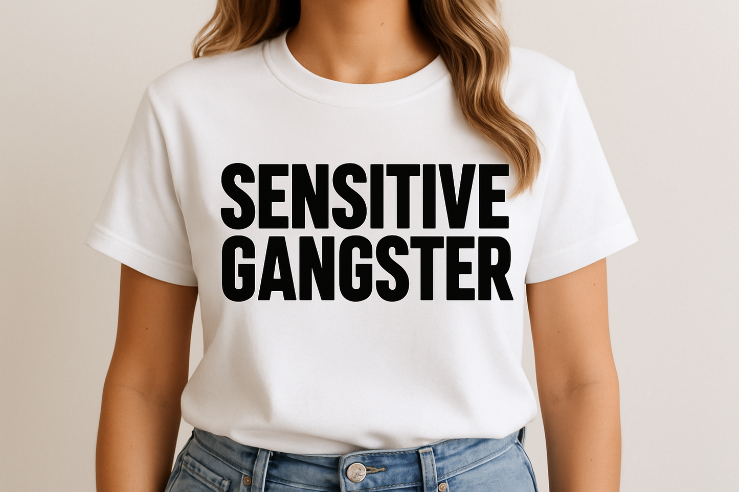 "Sensitive Gangster" Tee (Bold Font)