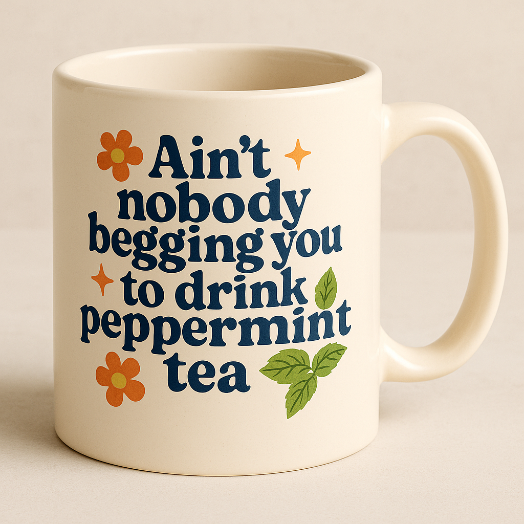 "Ain’t Nobody Begging You to Drink Peppermint Tea" Mug