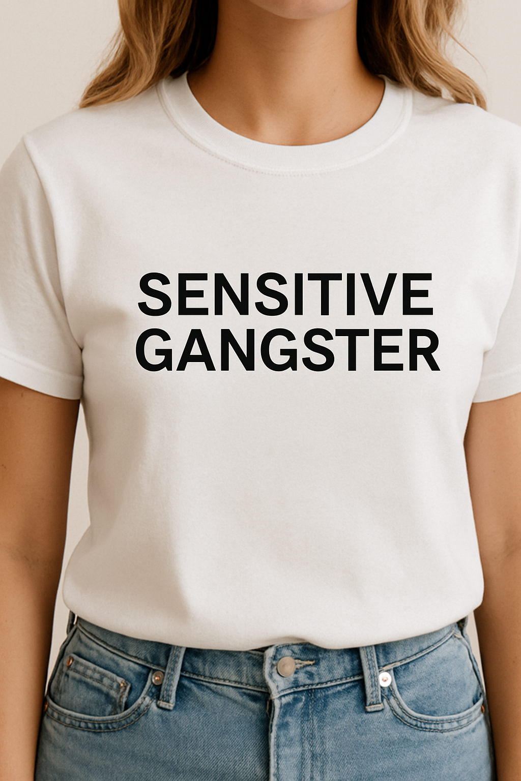 "Sensitive Gangster" Tee (Thin Font)